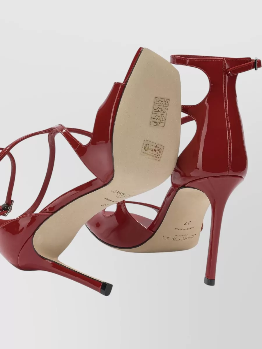 Jimmy Choo Leather Azia 95Mm Heeled Sandals