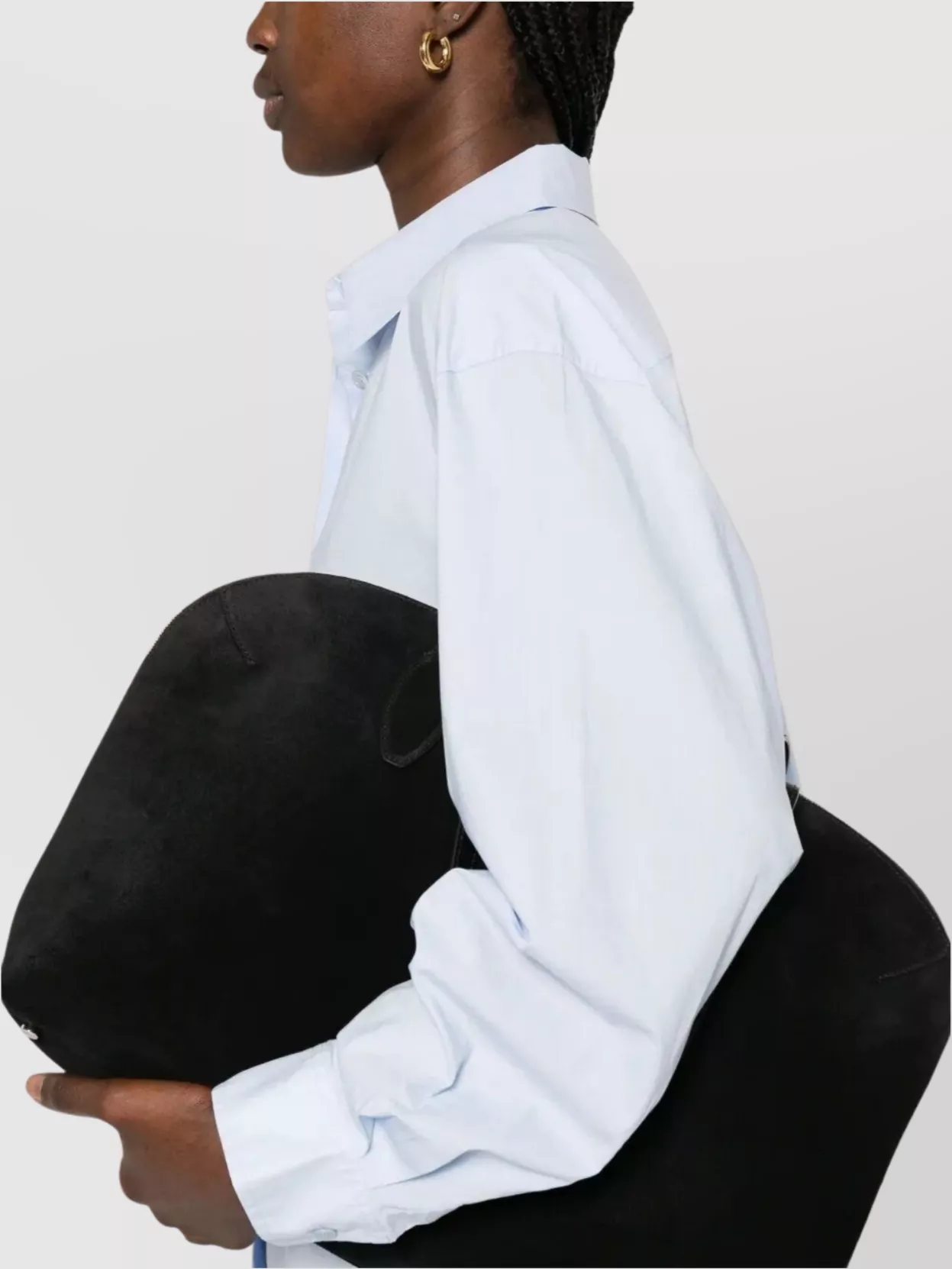 Totême Pleated Collar Shirt With Inverted Pleats