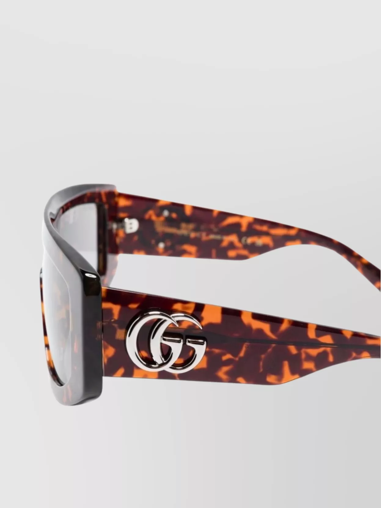 Gucci Shell Frame Sunglasses Wide Arms
