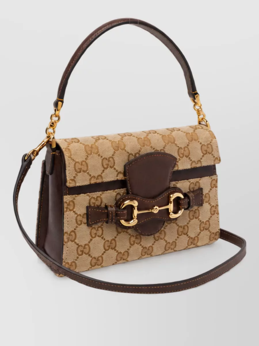 Gucci Small Horsebit Duomo Fabric Clutch Bag