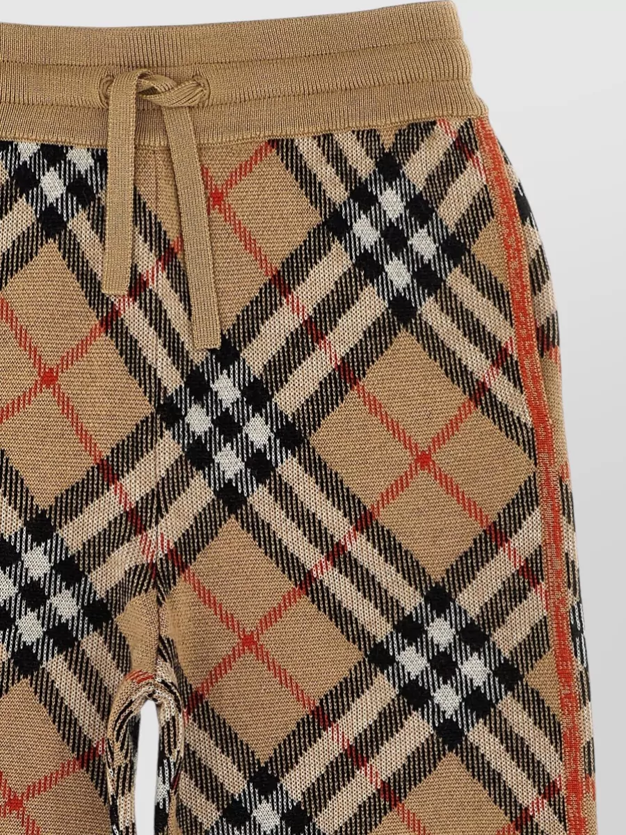 Burberry Check Wool Joggers