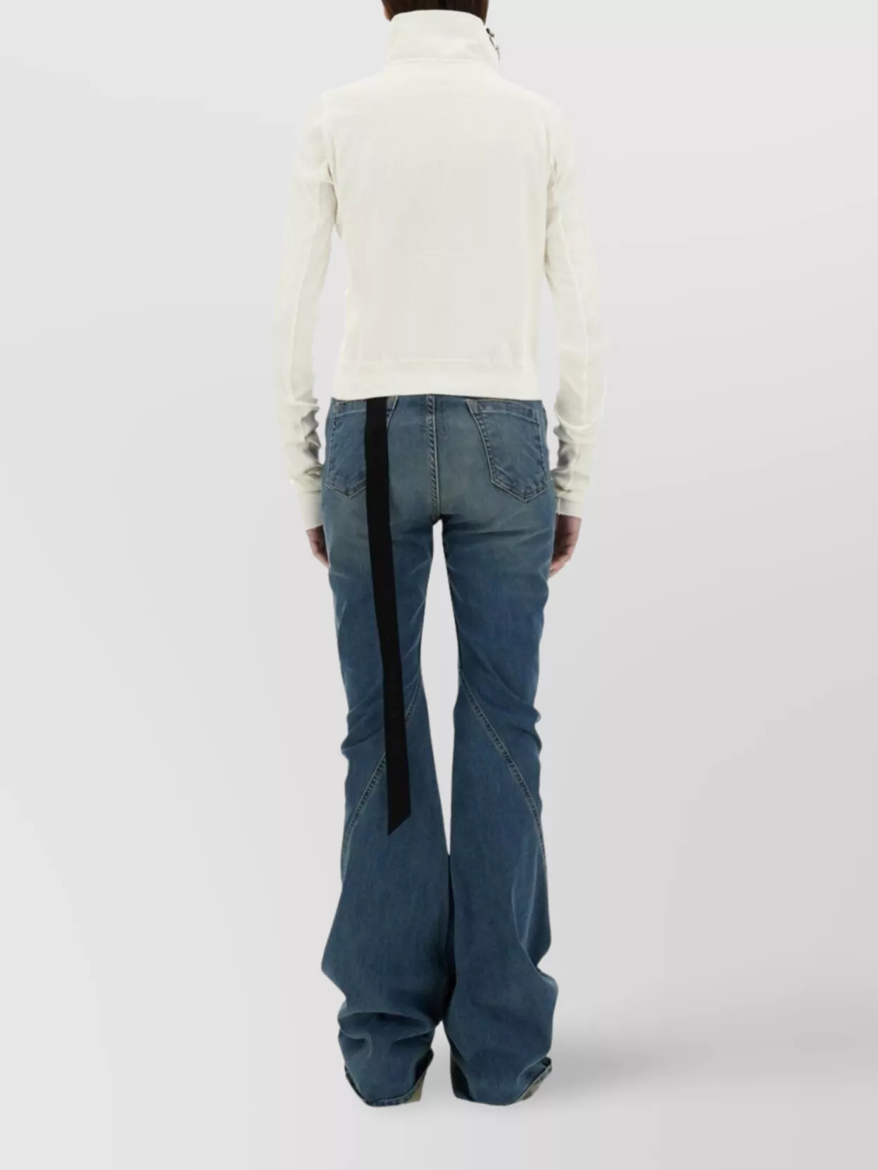 Rick Owens Drkshdw Slim Fit High Collar Sweater