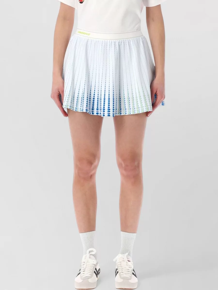 Casablanca Printed pleated mini skirt