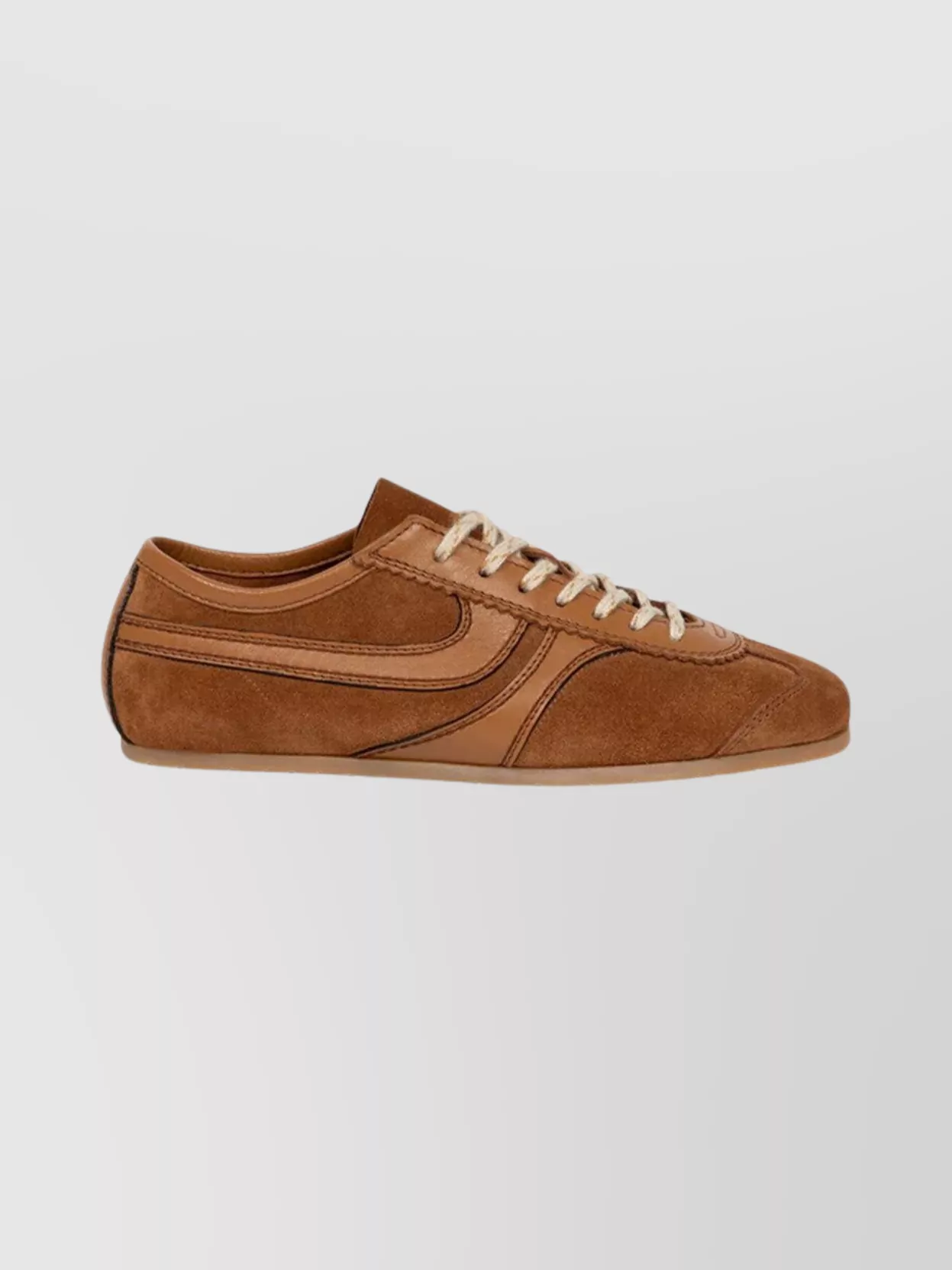 Dries Van Noten Slim Sole Nappa Leather Suede Sneakers