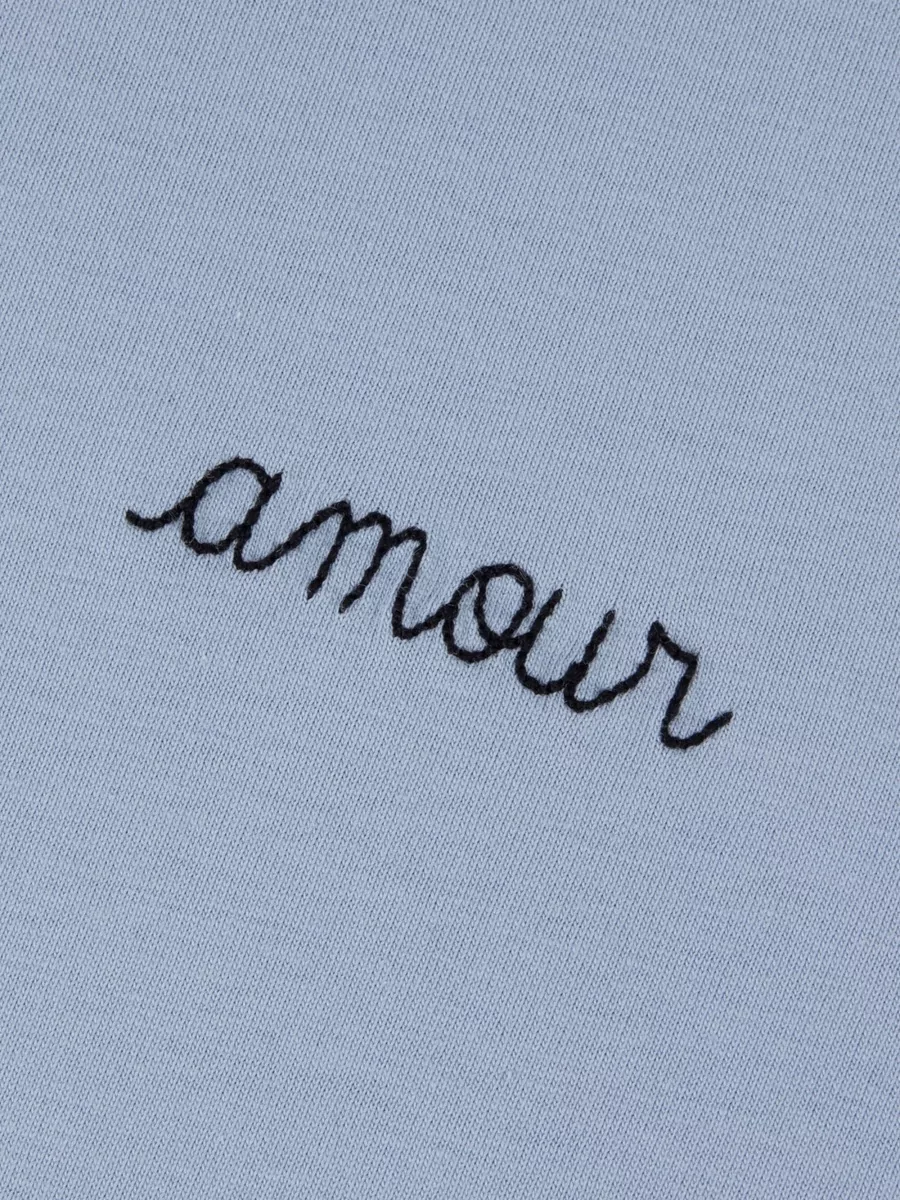 Maison Labiche Short Sleeve Crew Neck T-Shirt With Embroidery