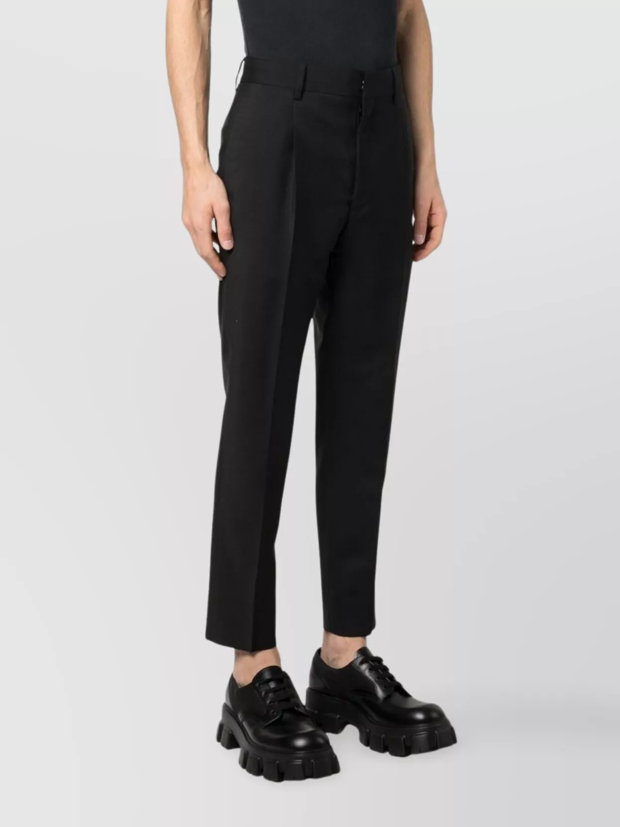 Prada Tailored Trousers With Pockets And Belt Loops