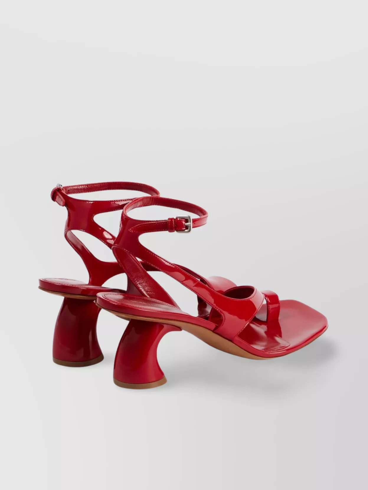 Shop Dries Van Noten Sculptural Heel Open Toe Sandals