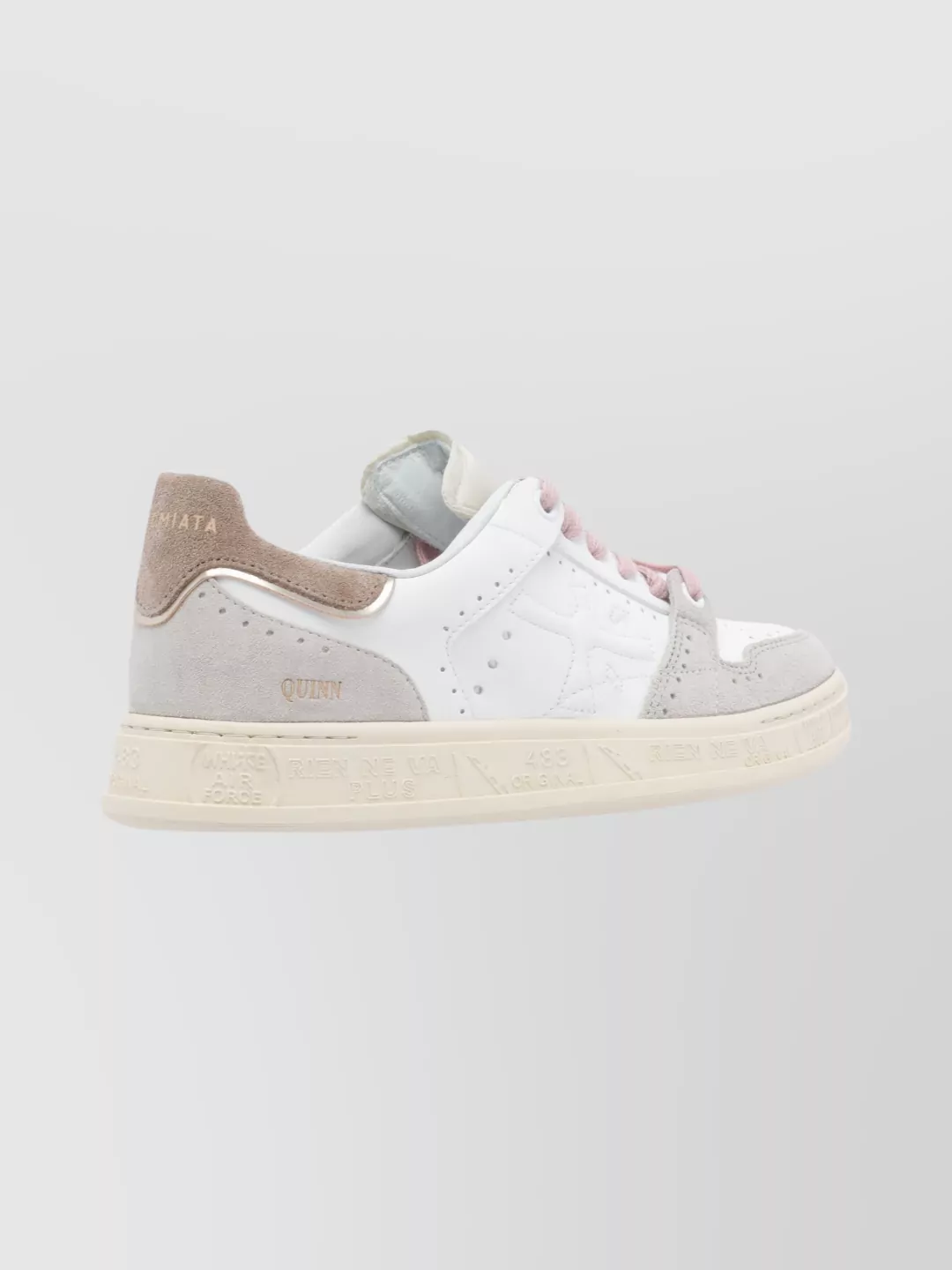 Premiata Casual Low Top Sneakers With Suede Accents