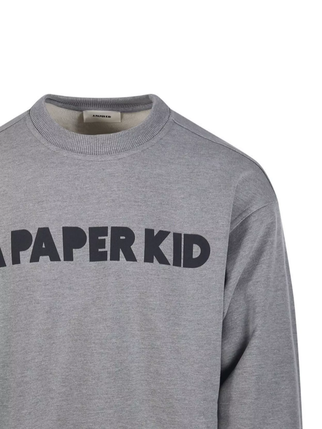 A Paper Kid Printed Crew Neck Long Sleeve Sweatshirt