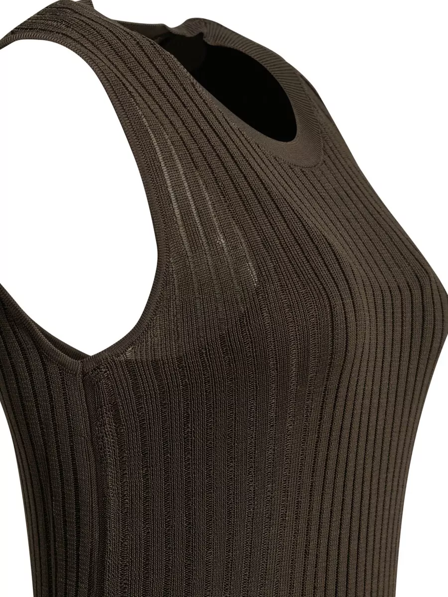 Loulou Studio Ribbed Knit Midi Dress