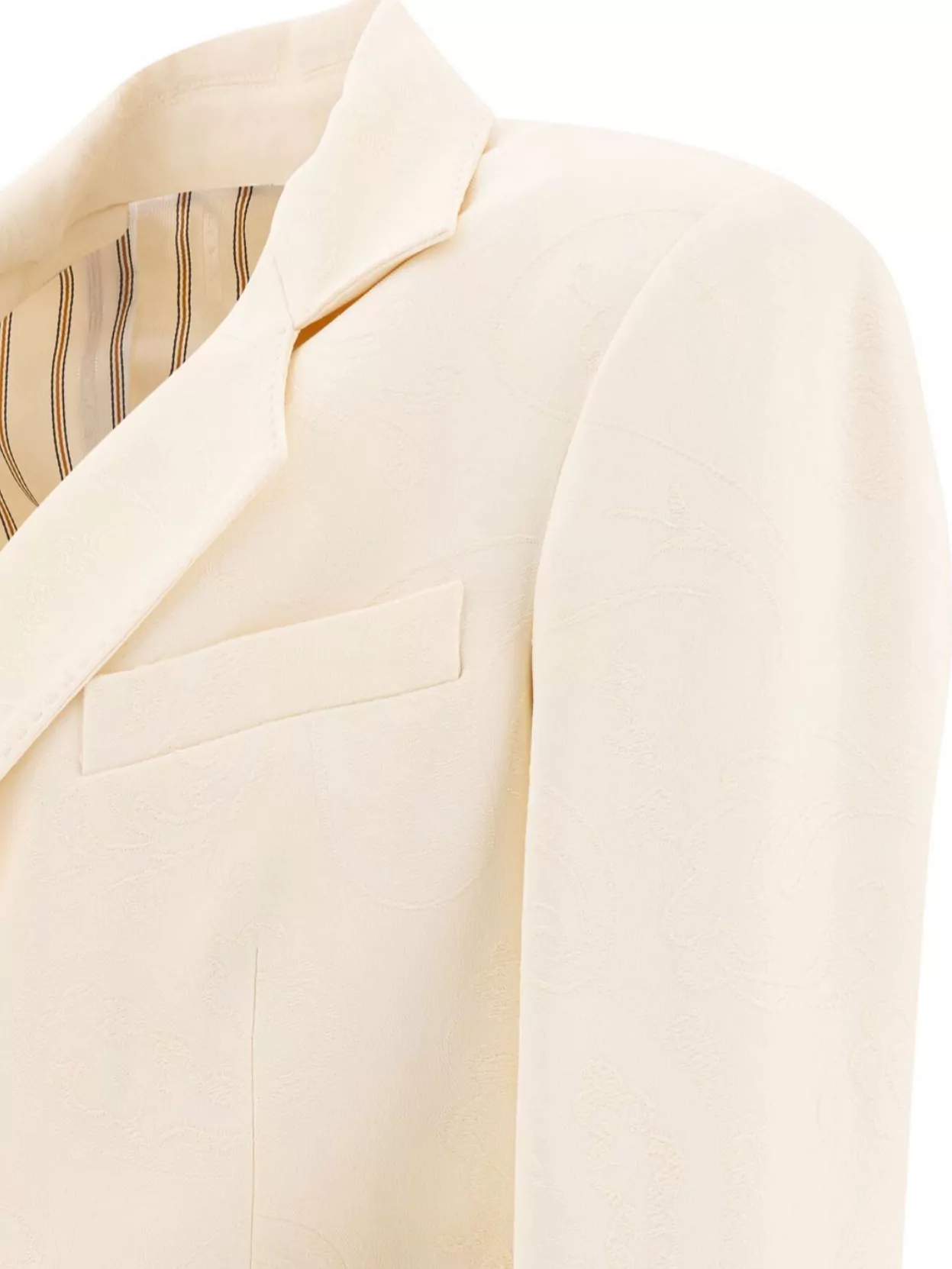 Shop Etro Structured Jackets With Padded Shoulders And Back Tie