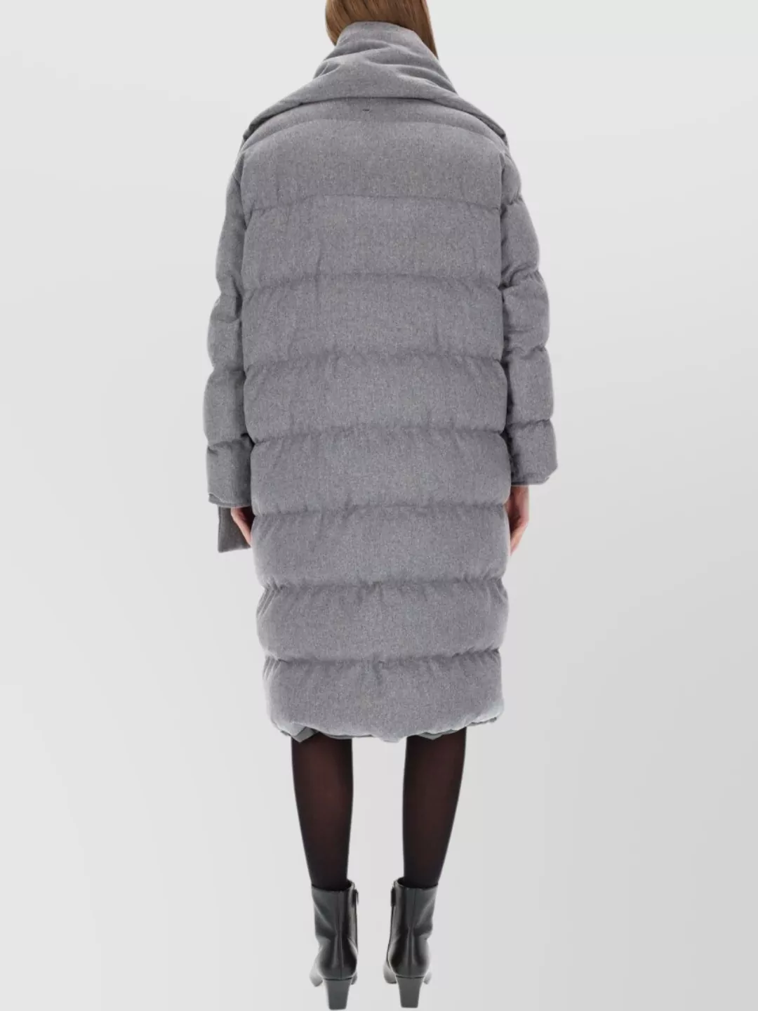 Boss Padded Quilted Coat And Matching Scarf