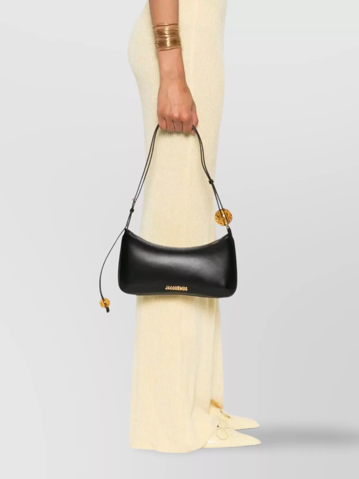 Jacquemus Pearl Kiss Shoulder Bag With Adjustable Strap