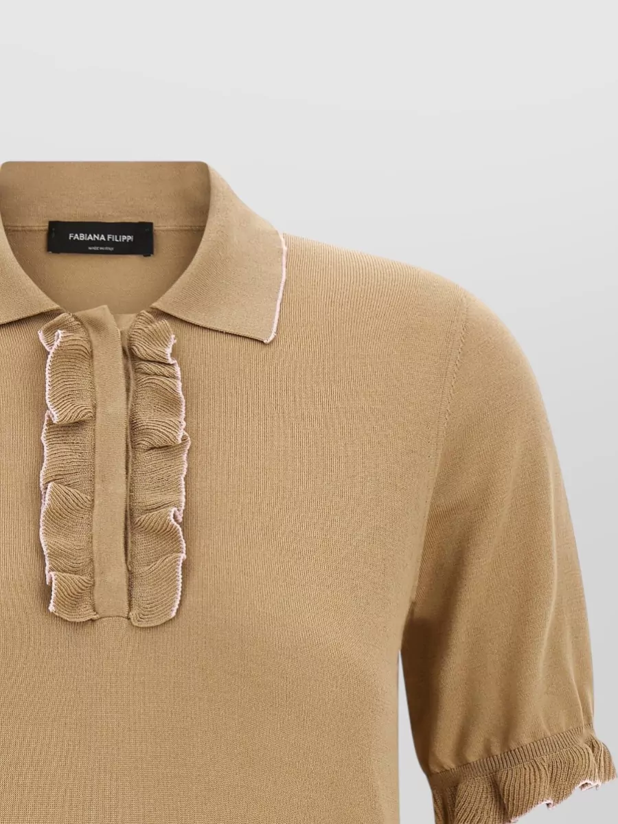Fabiana Filippi Silk Polo Top