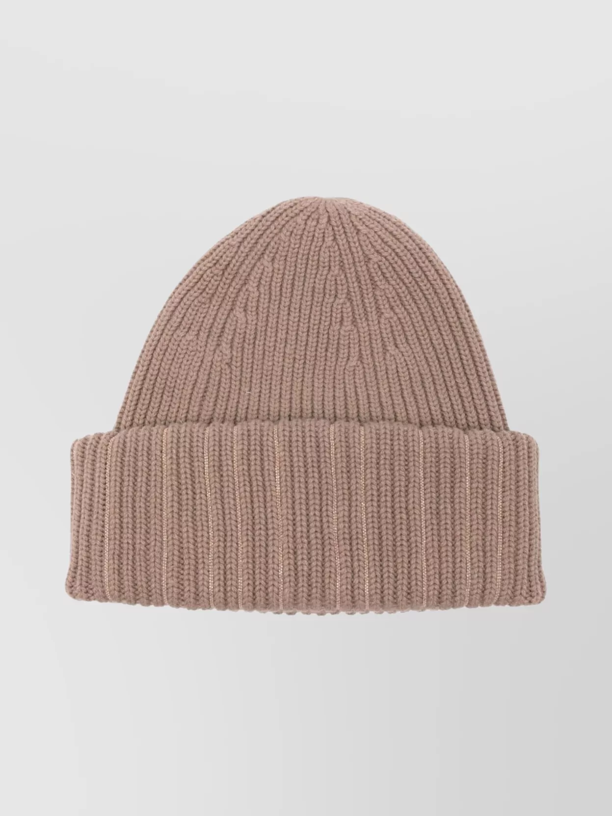 Fabiana Filippi Cozy Ribbed Knit Fold-over Cuff Hat