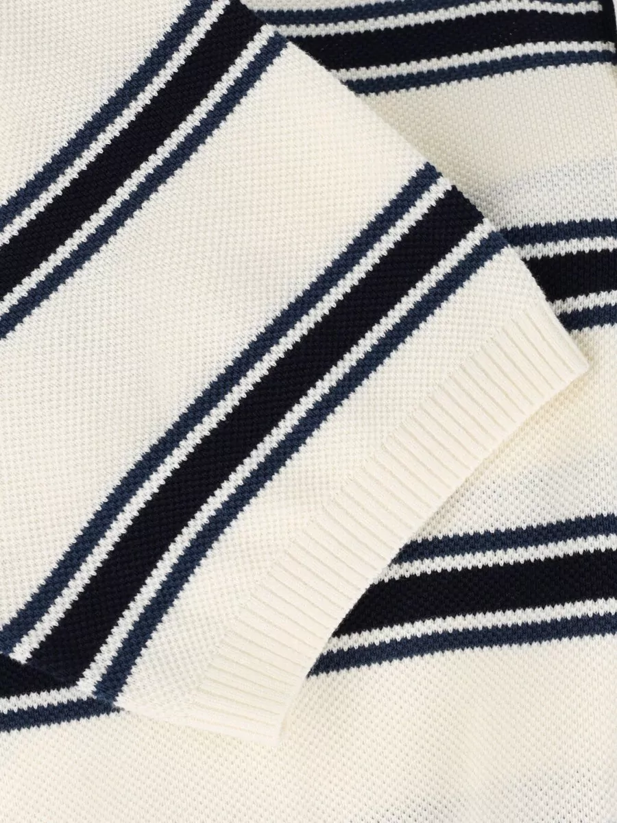 Dunst Striped Cotton Short-Sleeve Polo Shirt