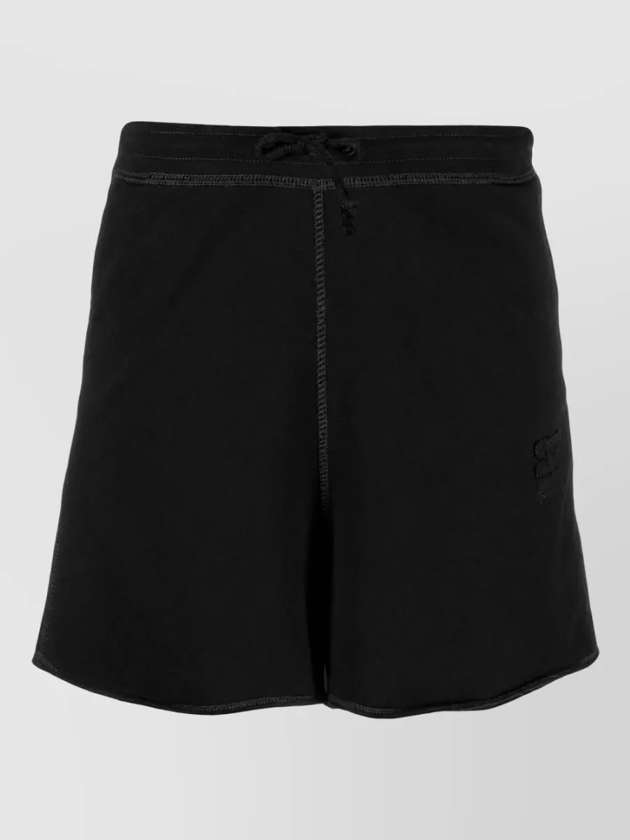 Ganni knee-length sweat shorts