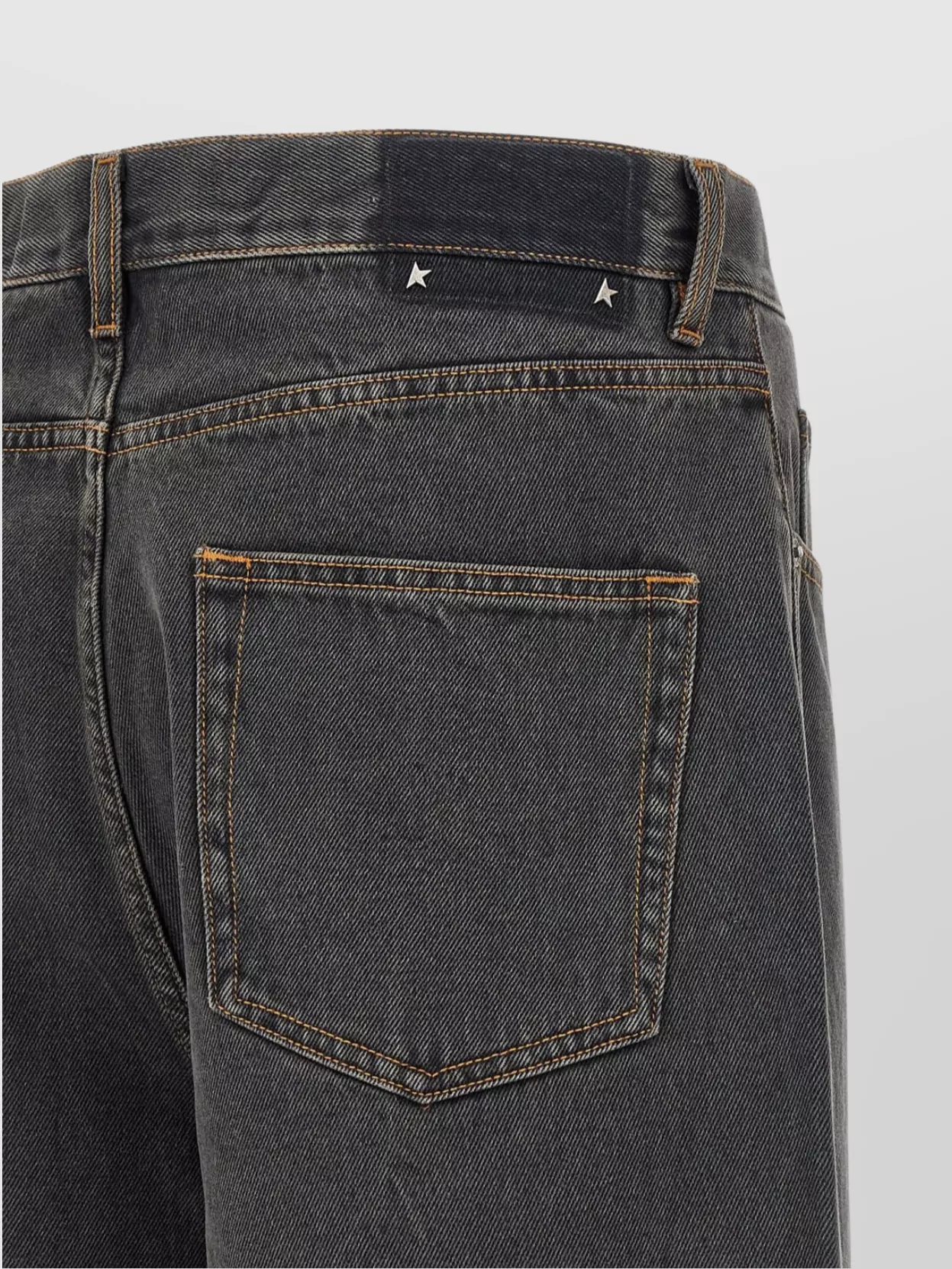 Golden Goose Five-Pocket Jeans With Belt Loops And Contrast Stitching