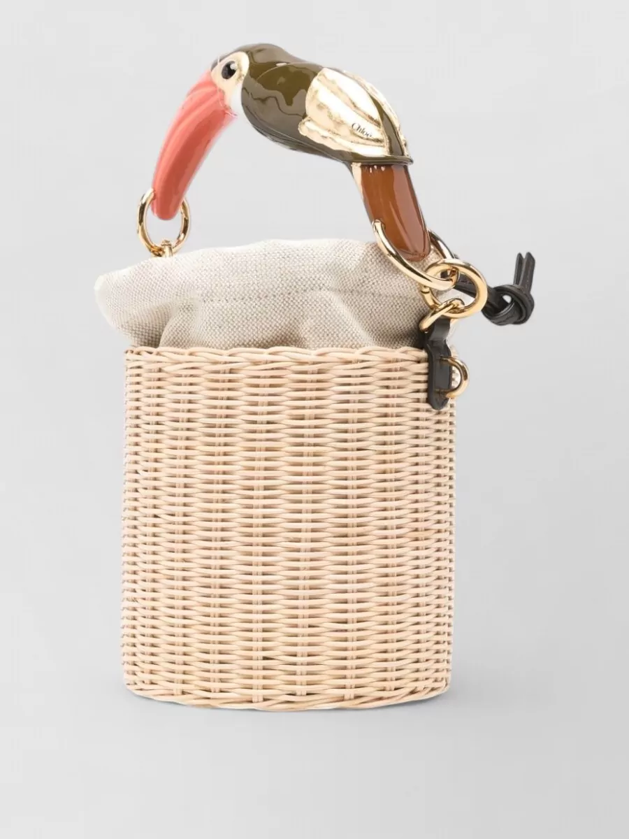 Chloé Raffia Bucket Bag
