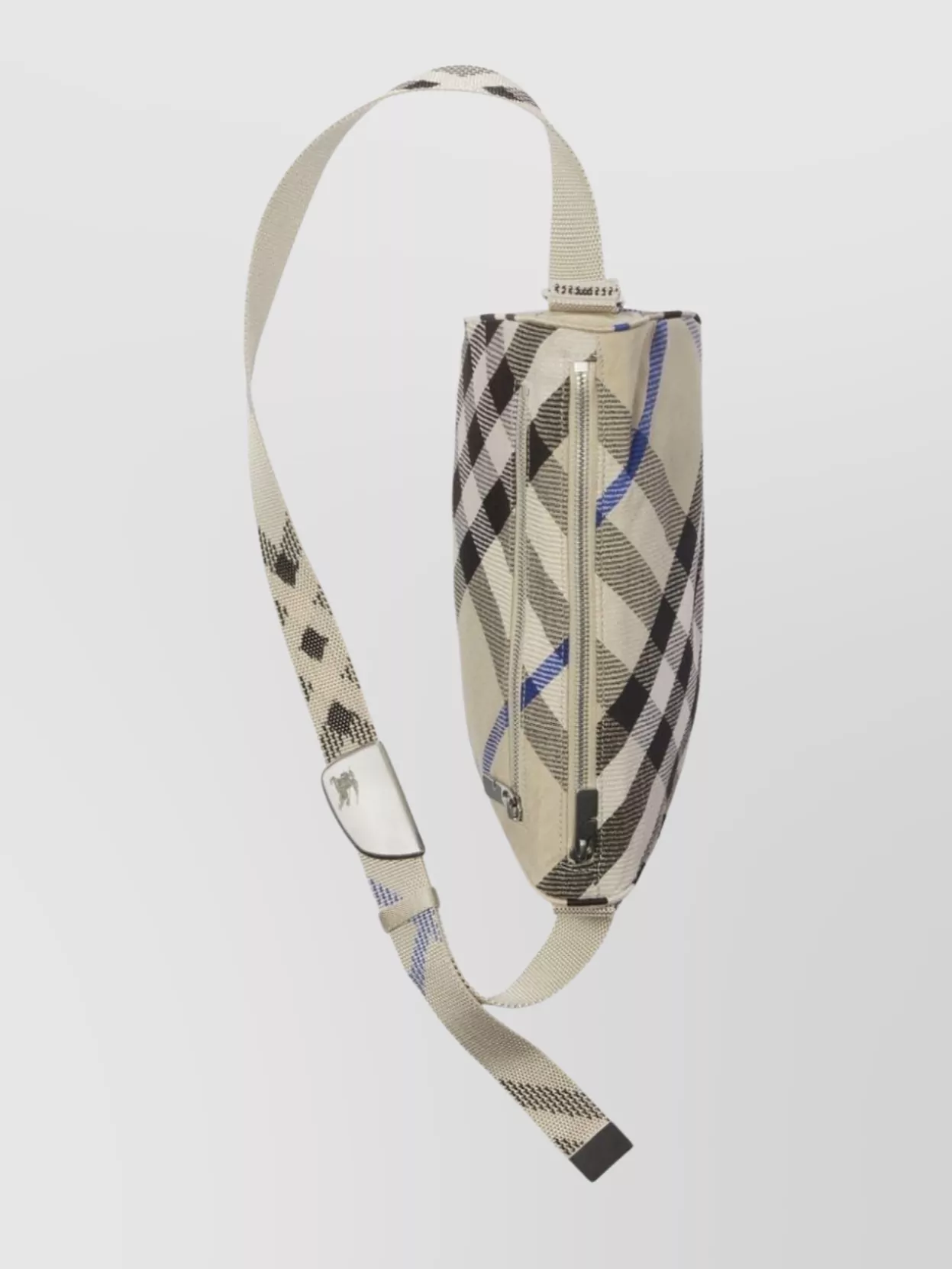 Burberry Jacquard Woven Check Pattern Shoulder Bag