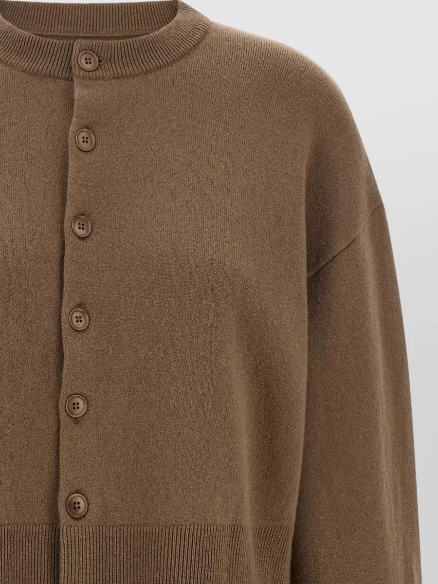 Extreme Cashmere Cashmere Cropped Ribbed Cardigan