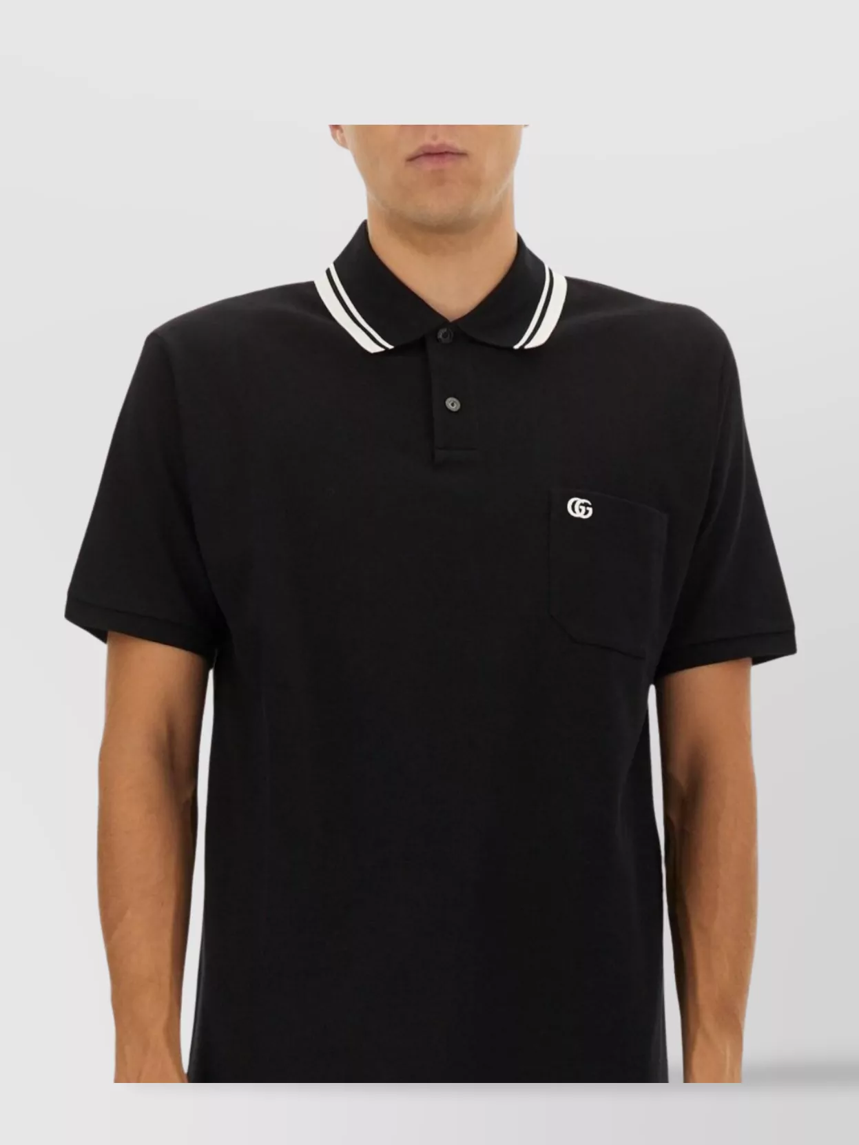 Gucci Embroidered Polo Shirt Featuring Chest Pocket