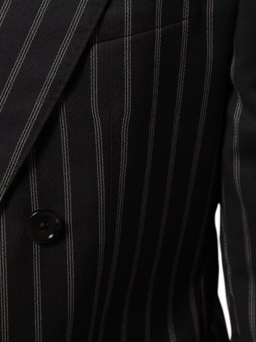 Dolce&Gabbana Striped Slim-Fit Wool Blazer