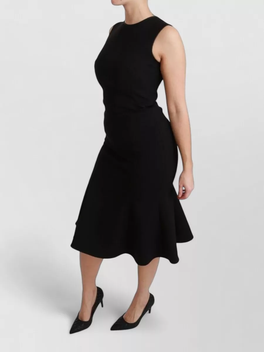 Dolce&Gabbana Wool Sleeveless Midi Dress