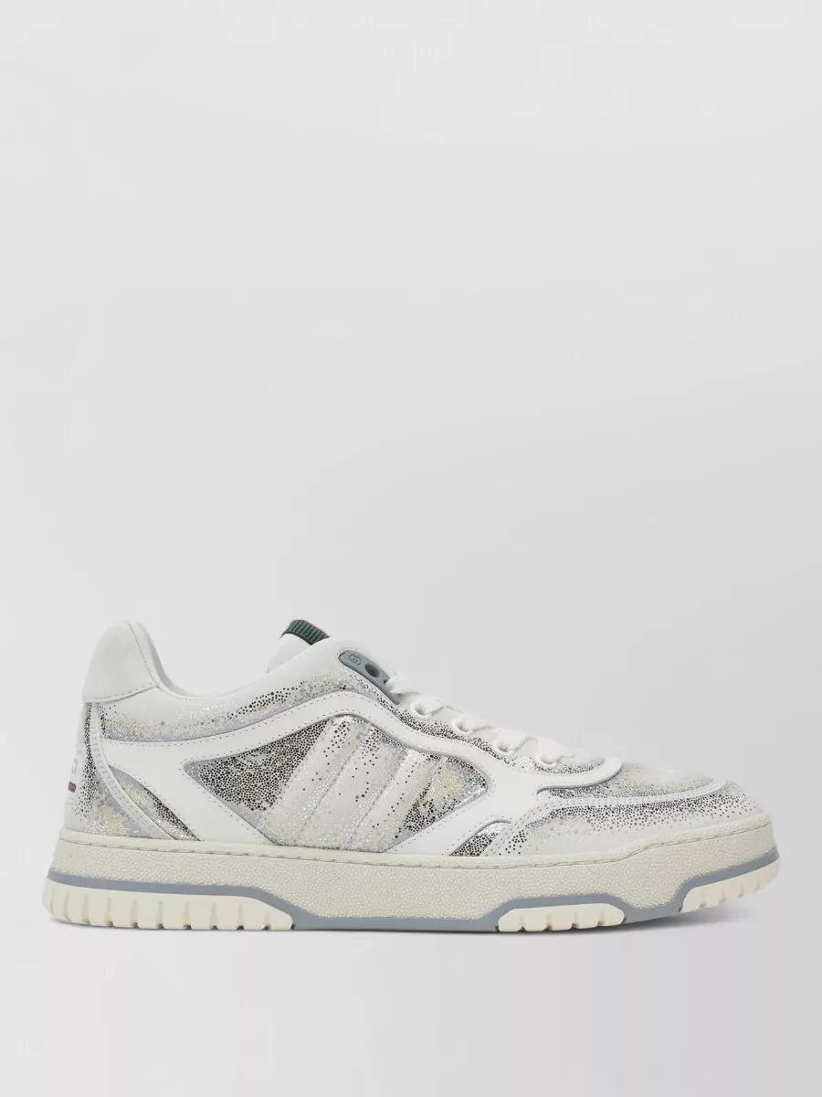 Gucci Glitter Finish Sneakers Rubber Sole Design