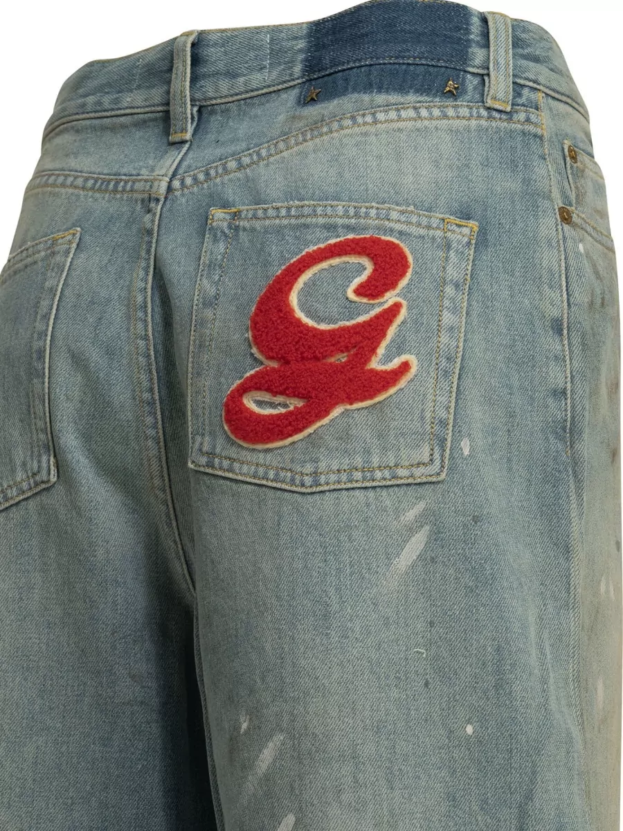 Golden Goose Denim Wide Leg Boyfriend Jeans