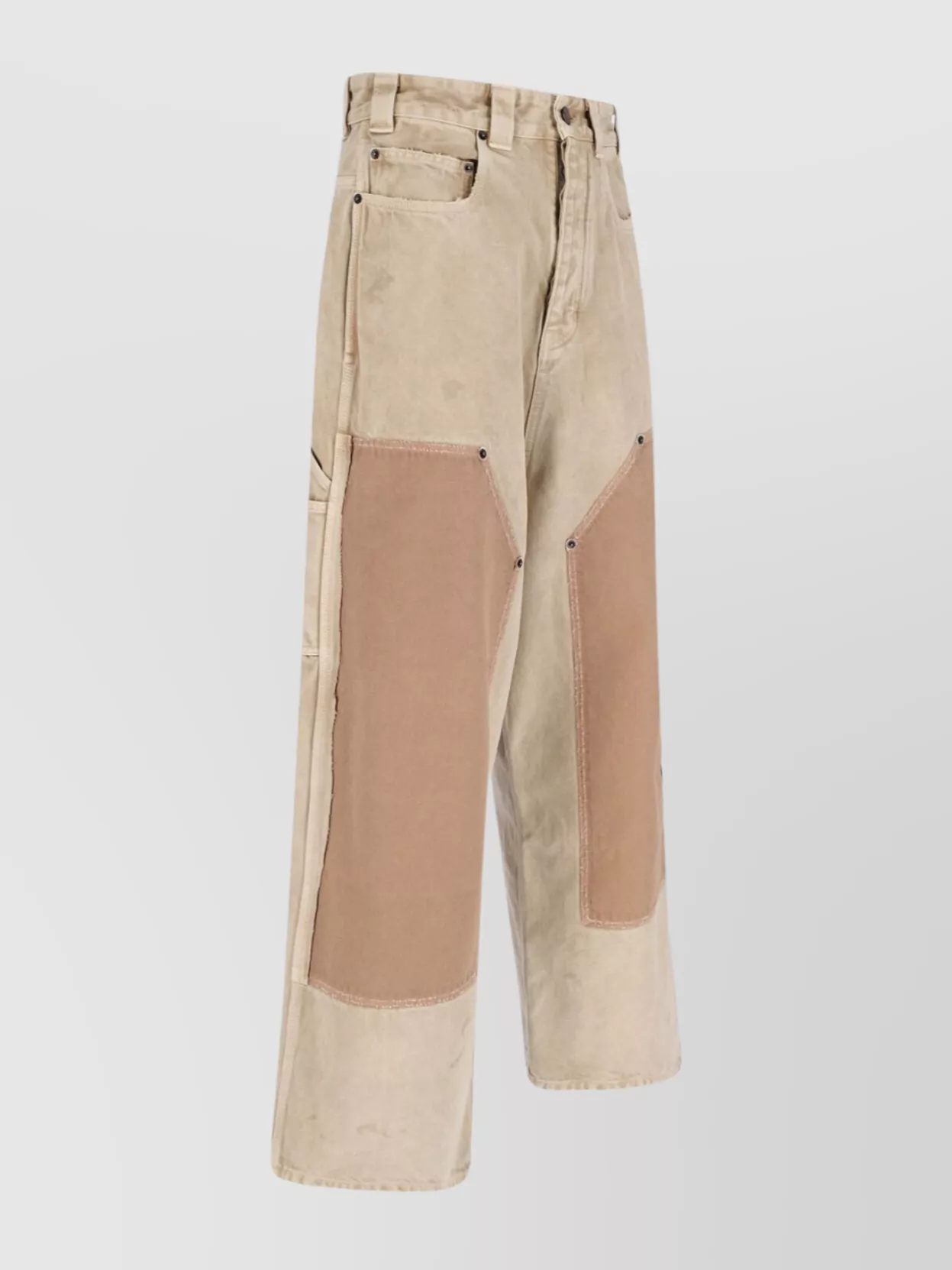 Balenciaga Straight Trousers Contrast Panels