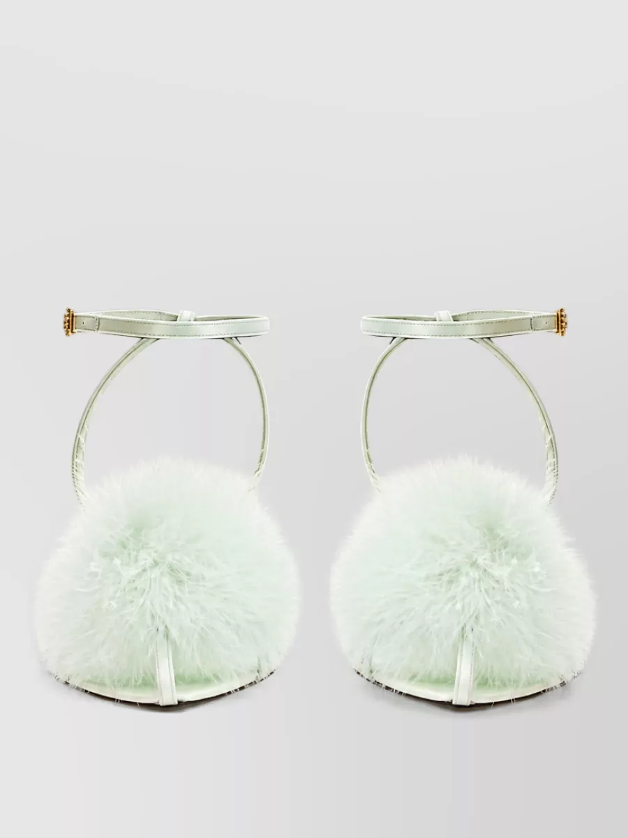 Saint Laurent silk mules
