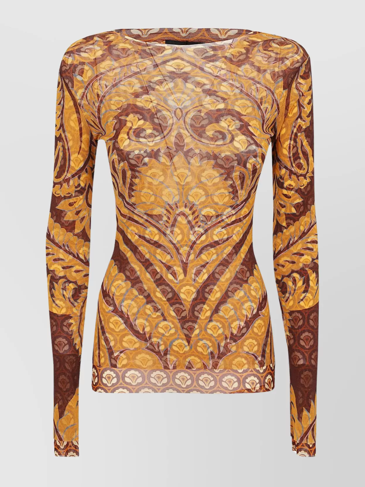Shop Etro Woman's Paisley Pattern Long Sleeve Top