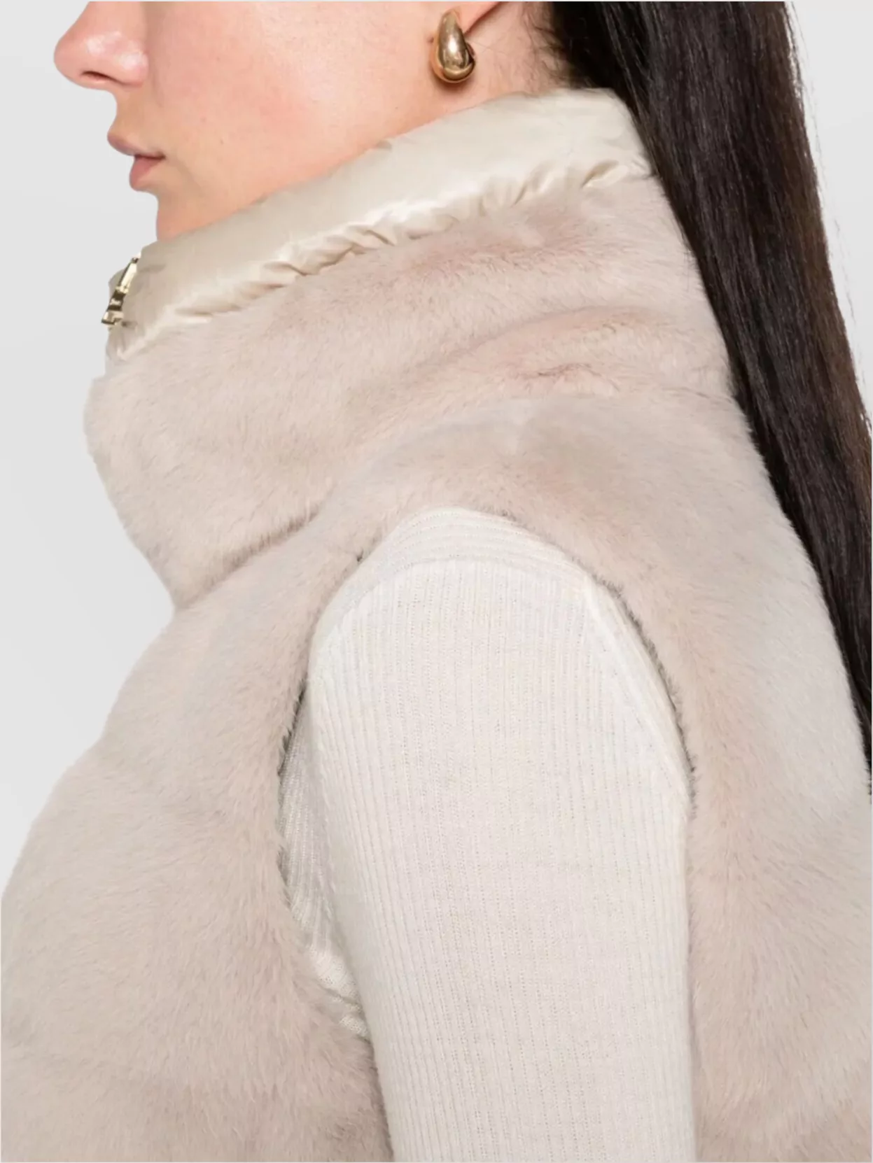 Herno Padded Quilted Sleeveless Gilet With High Collar