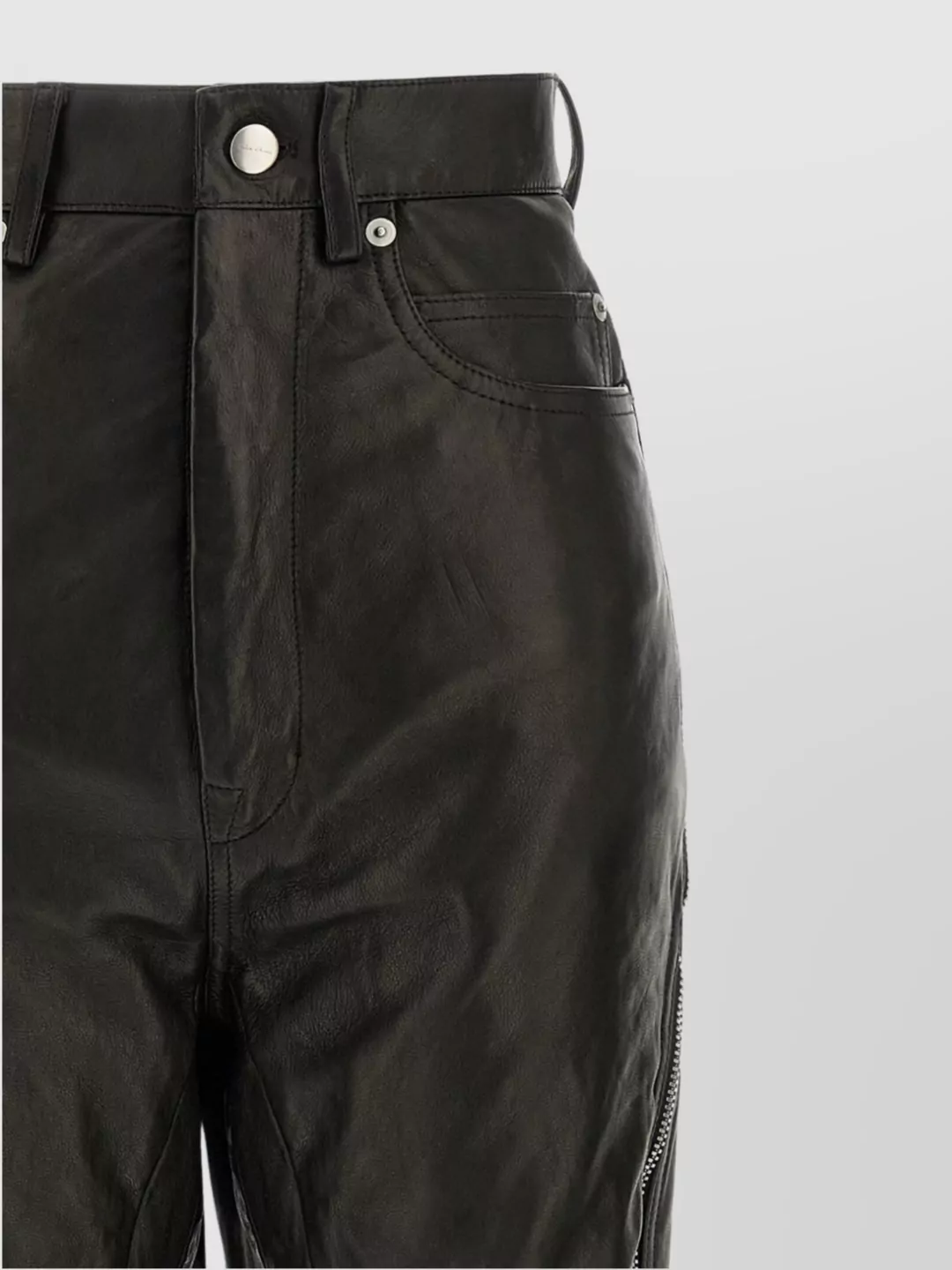 Rick Owens 'Zipper Detail Belt Loop Zippers Trousers'