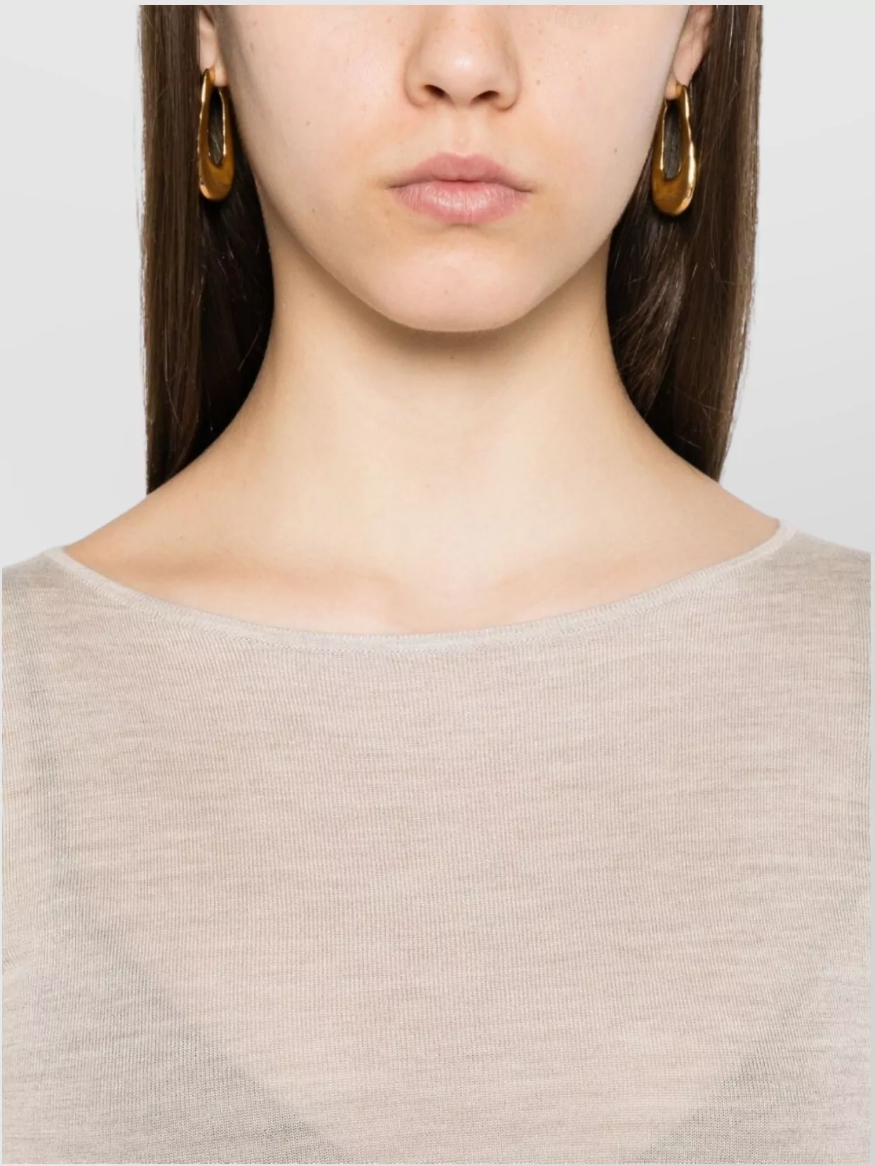 Brunello Cucinelli Boat-Neck Cashmere-Silk Lightweight Sweater