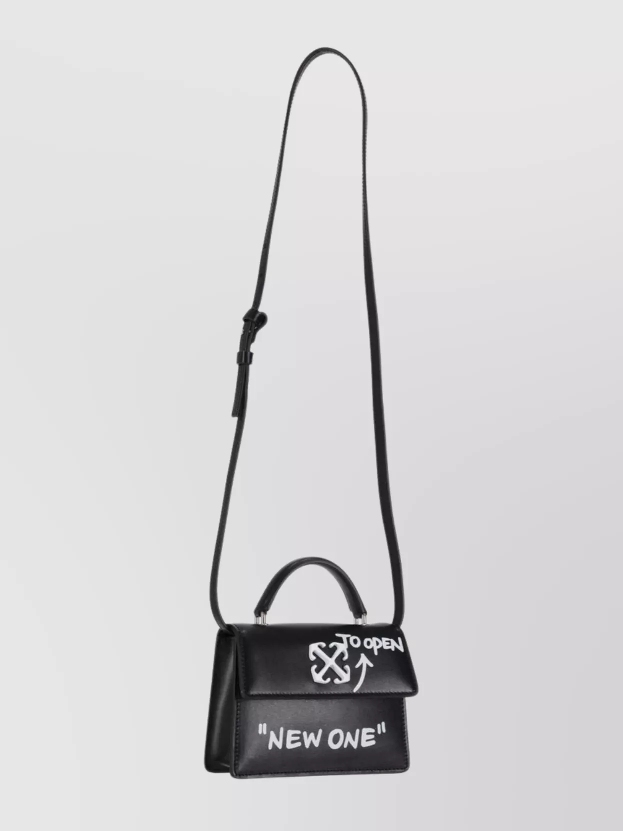 Off-white Mini Bag Jitney Baby Graphic Print In Black
