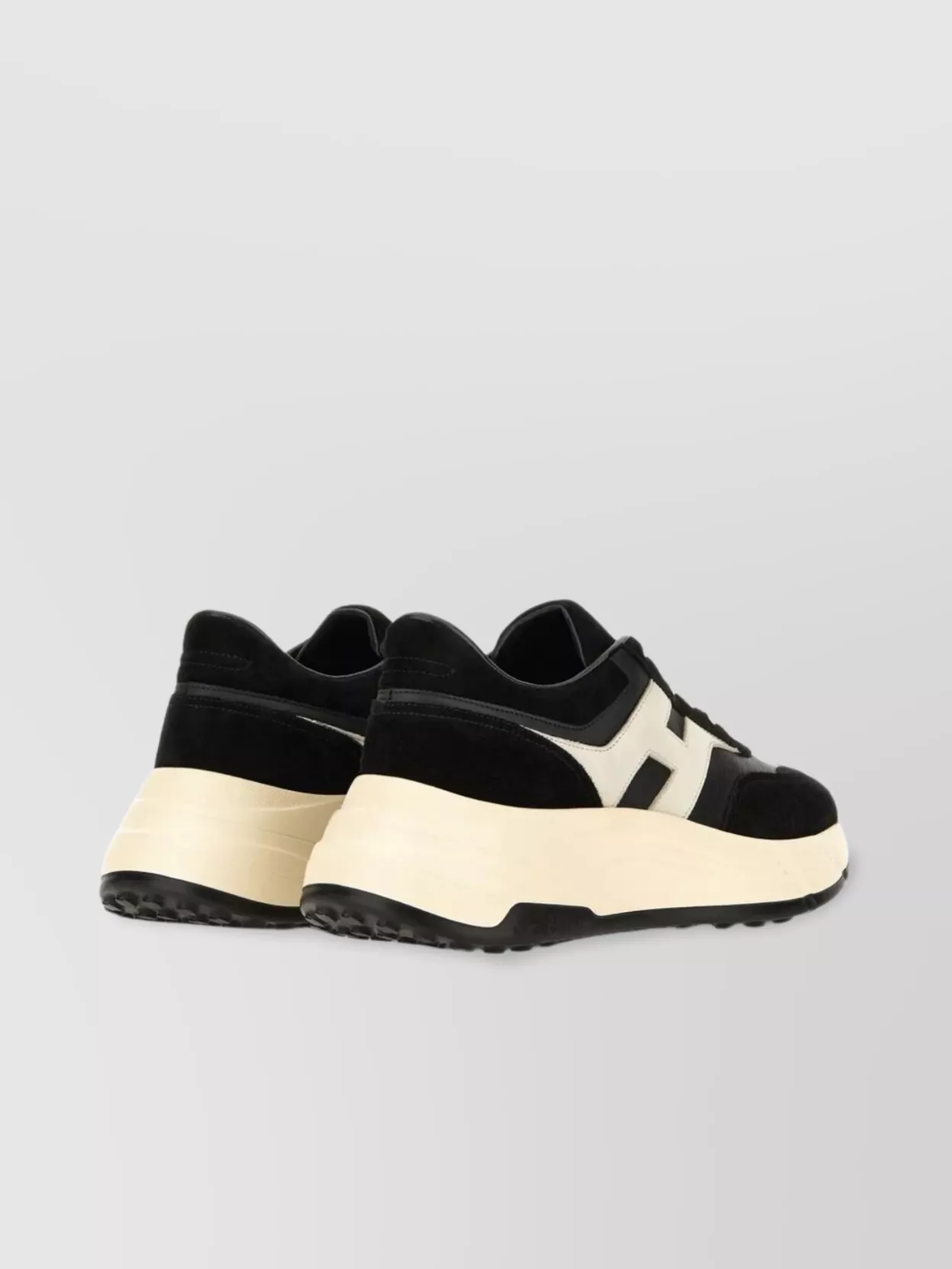Hogan Suede And Nappa Leather Sneakers With Contrast Panel