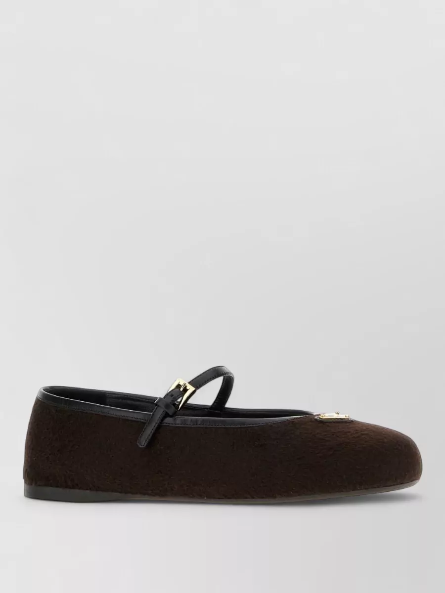 Prada wool ballerina shoes