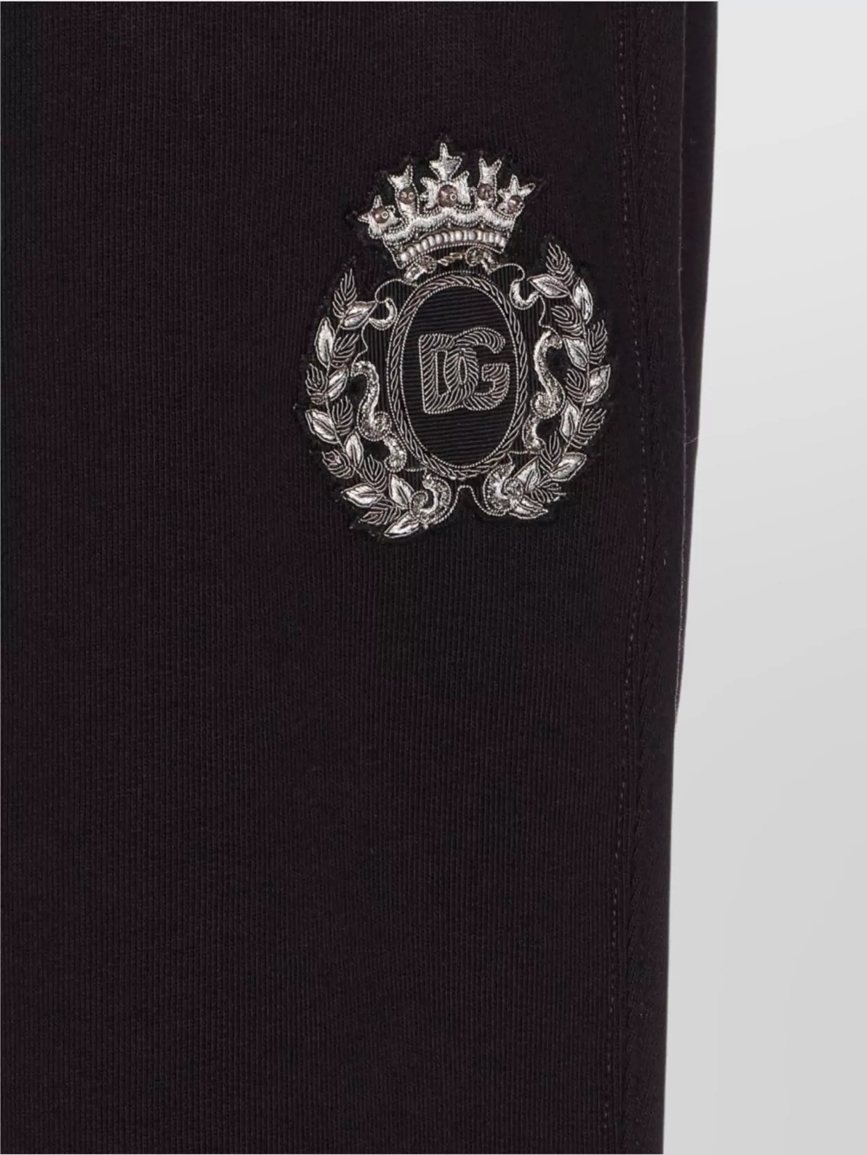 Dolce&Gabbana Trousers Ribbed Cuffs Elastic Waistband