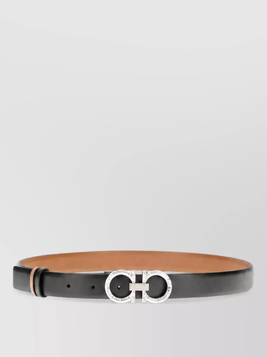 Ferragamo reversible calf leather belt
