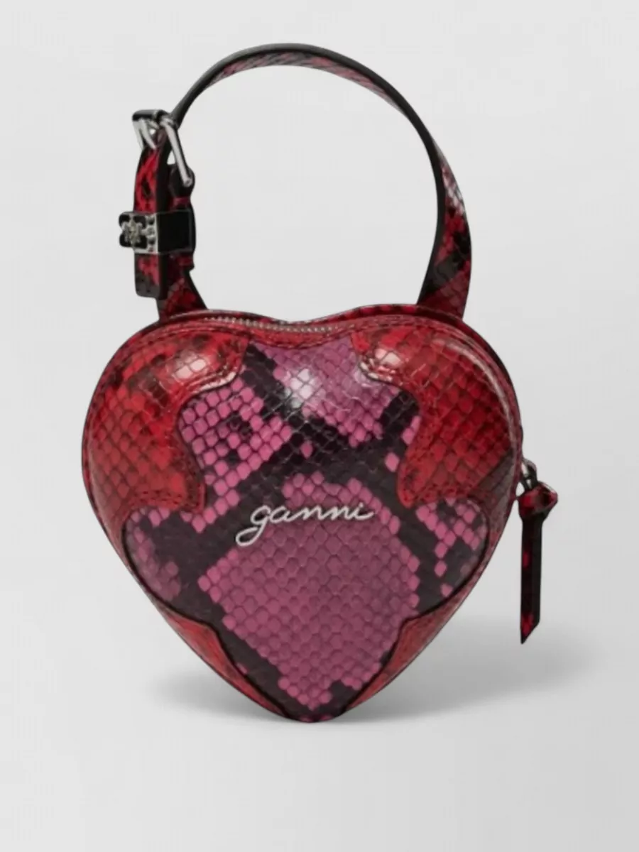 Ganni Mini Hobo Mini Printed Clutch Bag