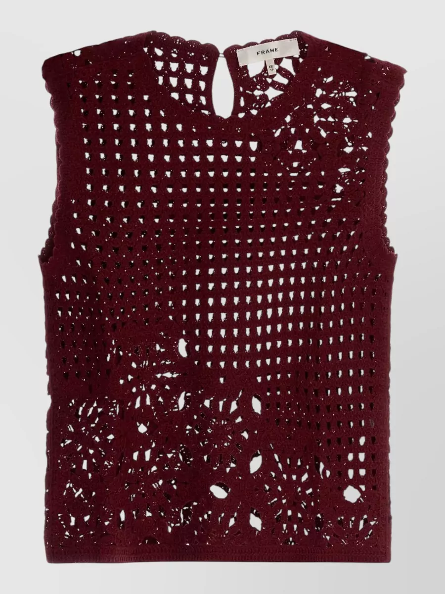 Frame knit skirt