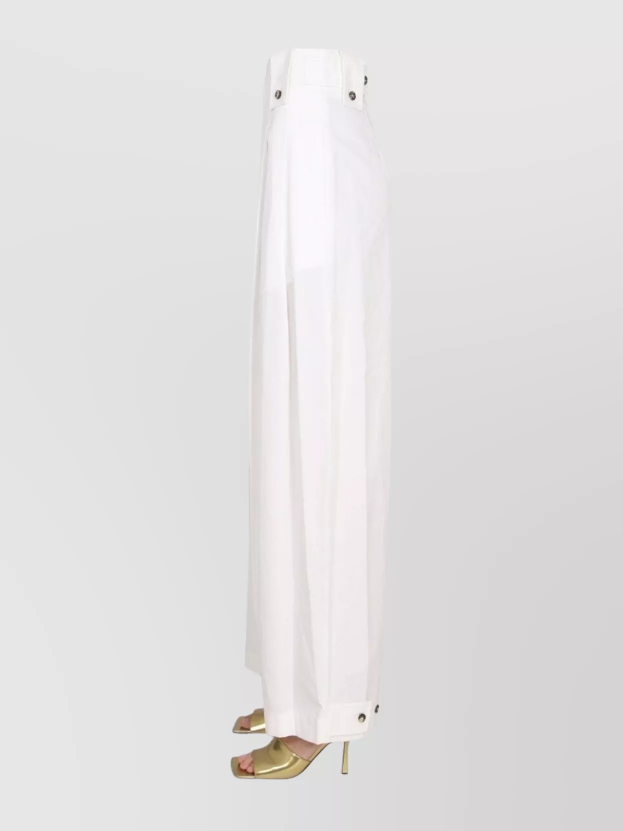Bottega Veneta High Waist Wide Leg Trousers