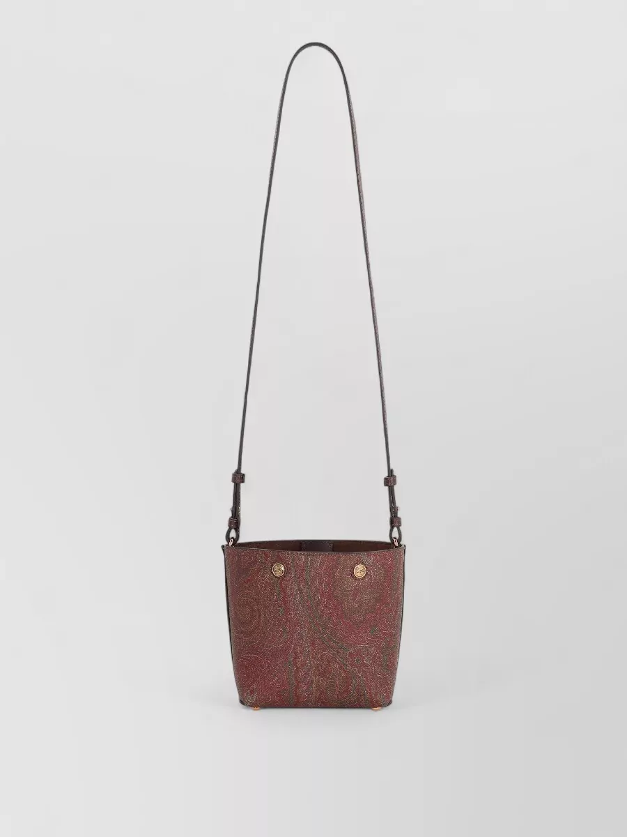 Etro essential mini jacquard bucket bag