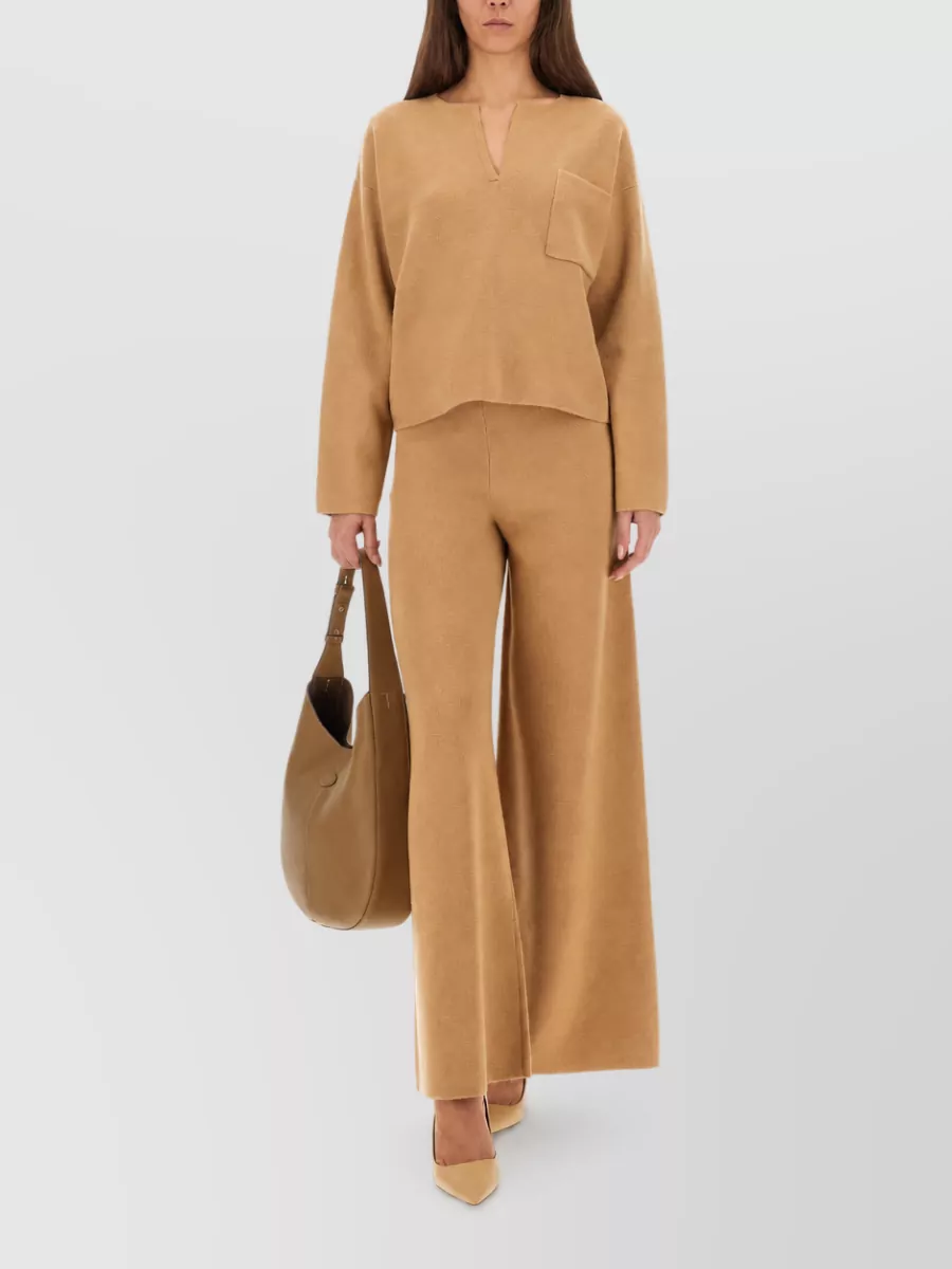 Max Mara High Waist Judy Lounge Wide Pants