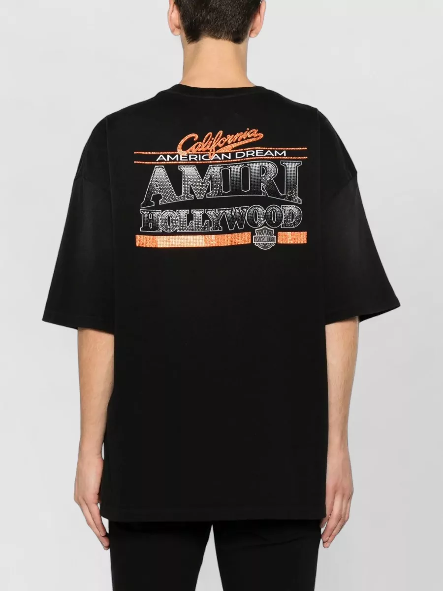 Amiri Crystal-Embellished Cotton T-Shirt