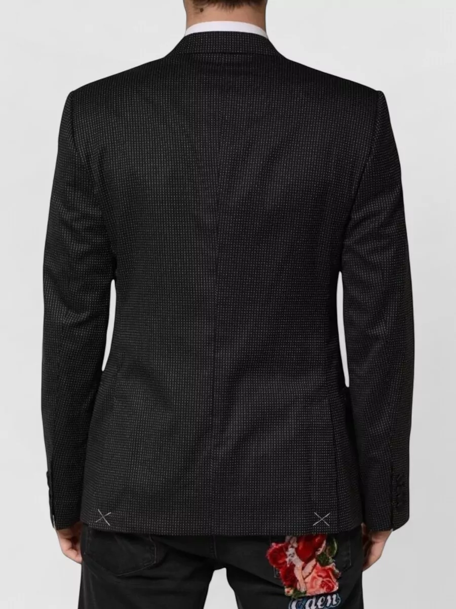 Dolce&Gabbana Silk Blend Single Breasted Blazer