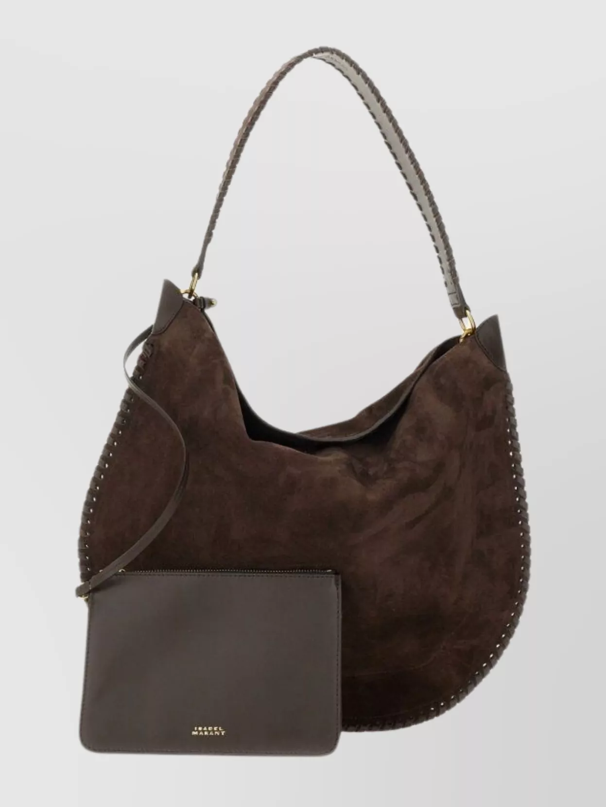 Isabel Marant Suede Shoulder Bag Studded Detail