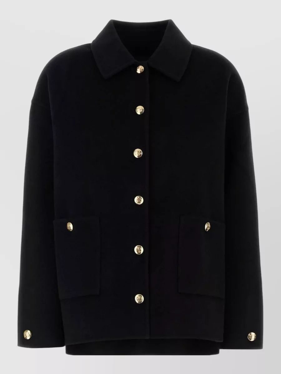 Anine Bing cashmere single-breasted coat